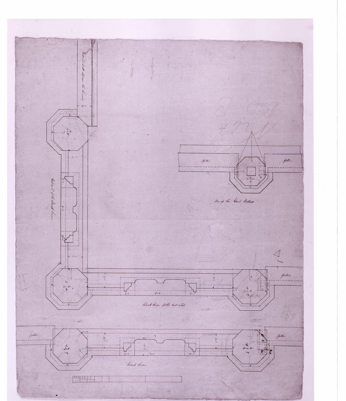 Plans for towers for Notre-Dame de Montréal