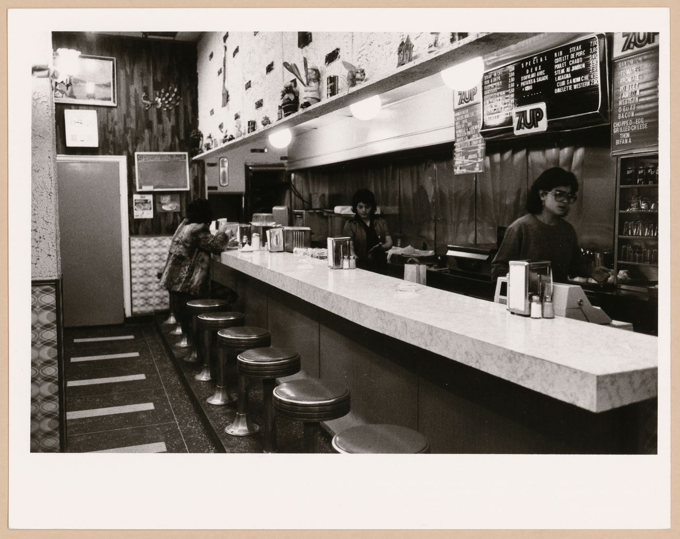 Intérieur Jimmy's restaurant, Montréal, Boulevard Saint-Laurent