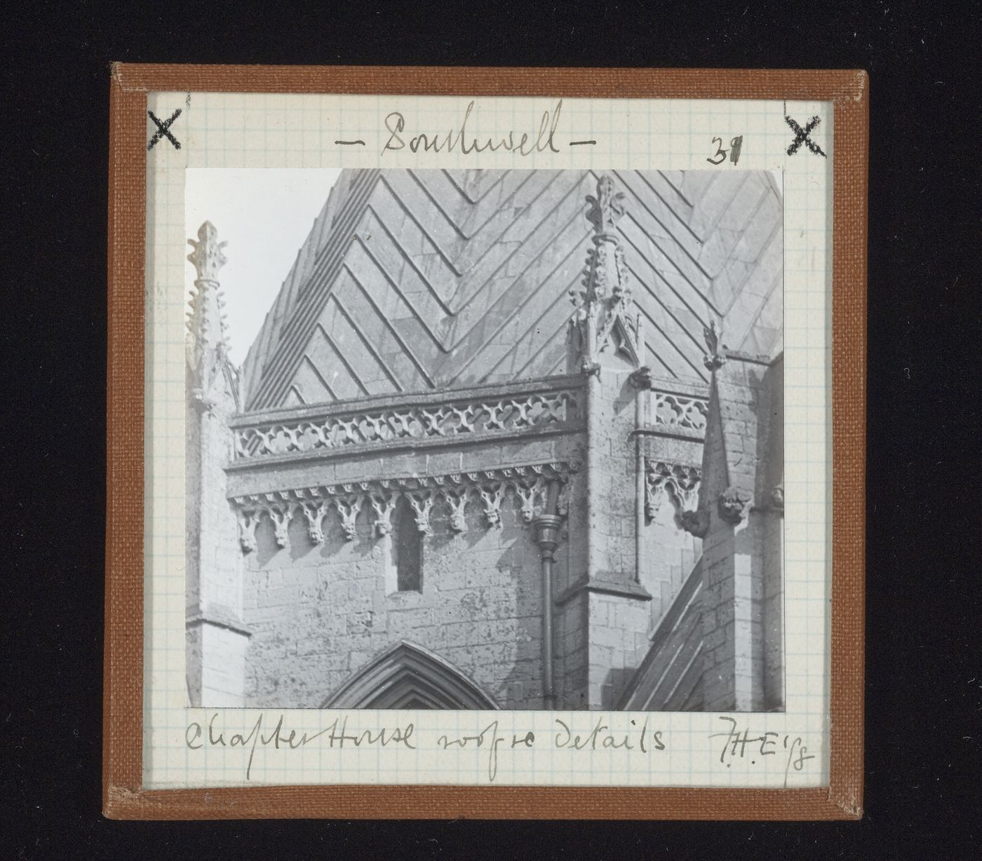 View of roof of Chapter House, Southwell Minster, Southwell, Nottinghamshire, England