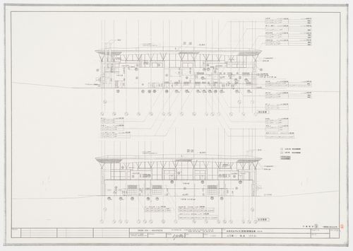 South and north elevations, Galaxy Toyama Gymnasium, Imizu, Japan
