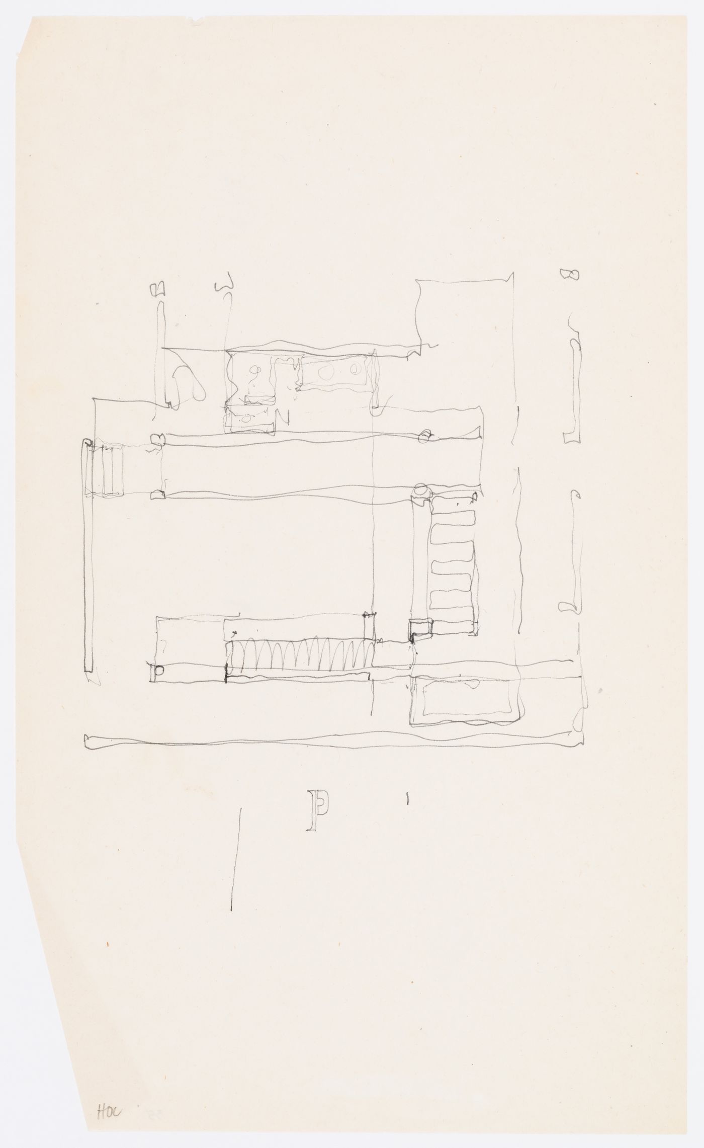 Barenholtz Pavilion (House 1), Princeton, New Jersey: sketch plan