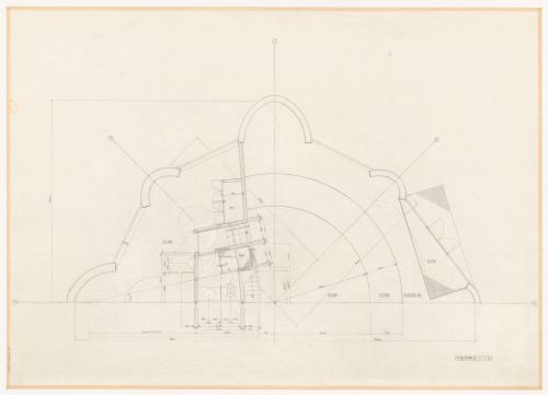 Partial plan for Naiju Community Center and Nursery School, Fukuoka Prefecture, Japan