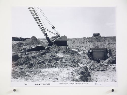 View of Vinson's Pump Chamber and western flyunder, during construction of the Swanley Bypass, England