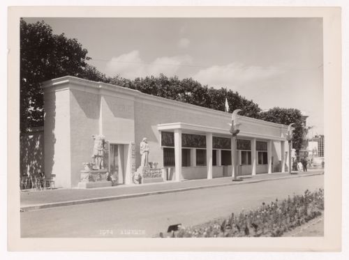 View of Algeria's pavilion, 1937 Exposition internationale, Paris, France
