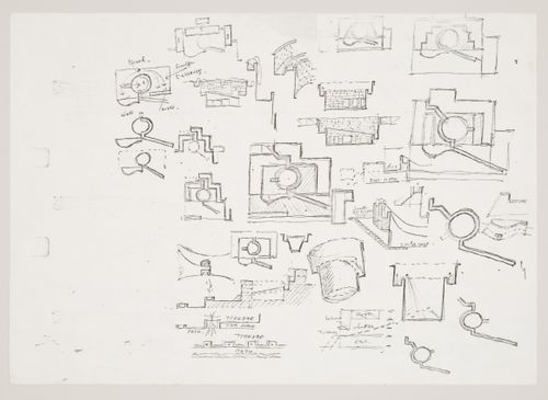 Staatsgalerie, Stuttgart, Germany: conceptual sketches