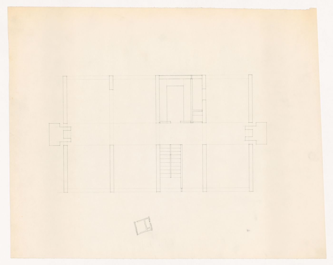 Plan with sketch for Piano Houses