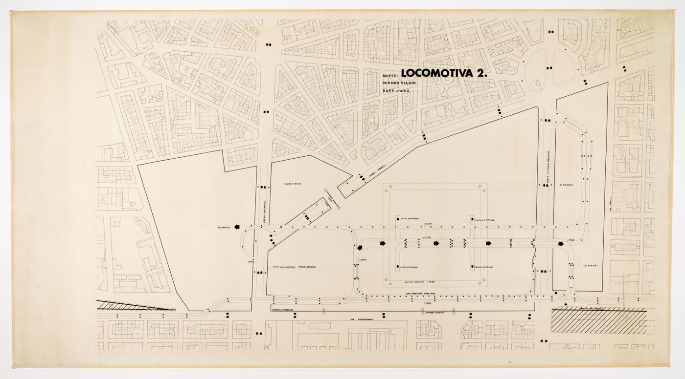 Site plan, Centro direzionale di Torino (Turin), Italy