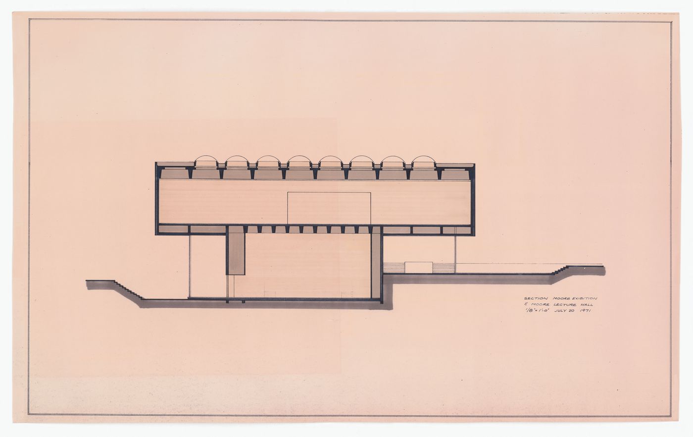 Section Moore exhibition and Moore Lecture Hall for Henry Moore Sculpture Centre, Art Gallery of Ontario, Stage I Expansion, Toronto