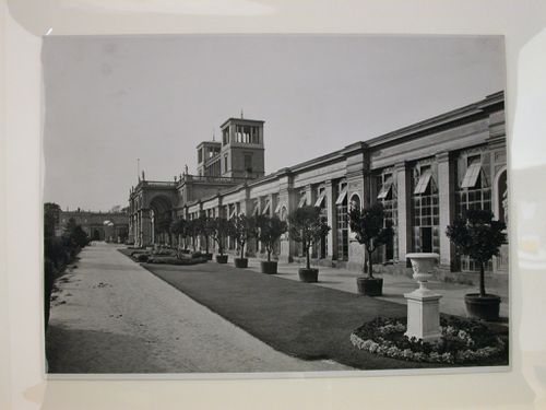 Side view of the principal façade of the Orangerie, Potsdam, Germany