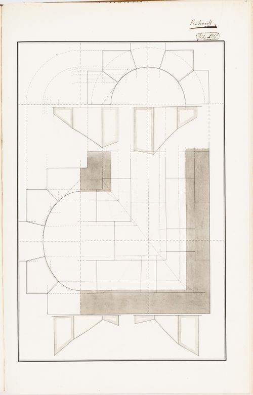 Geometry exercise for constructing an arch