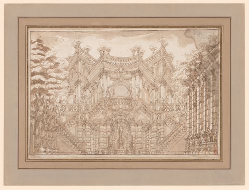 Great ceremonial stairway, perspective