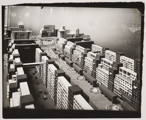 Aerial view of model