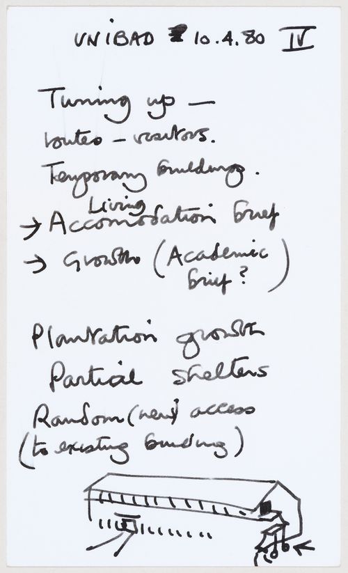 Unibad: notes and sketches