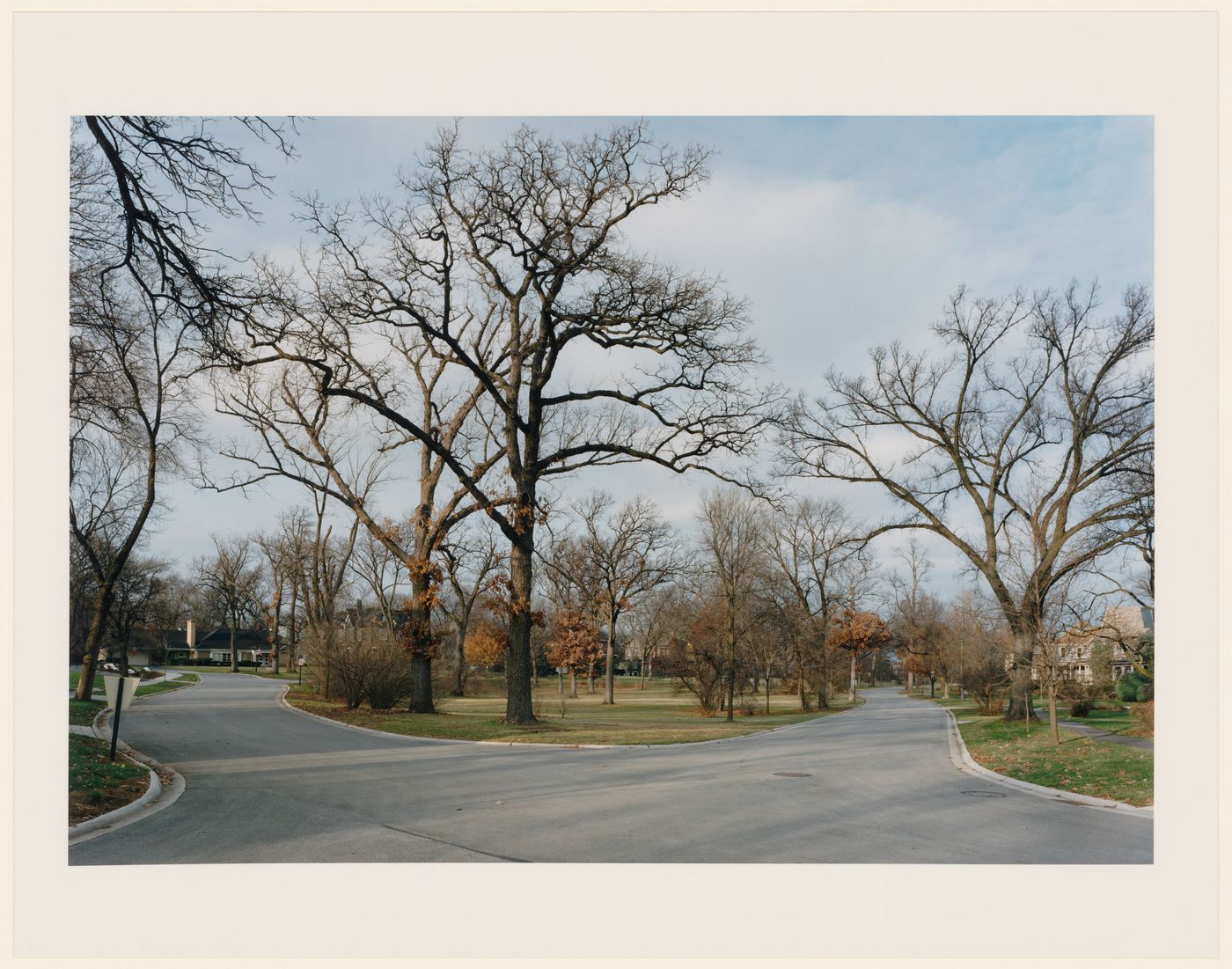 Viewing Olmsted: View of Barrypoint Road and Hillbridge, Riverside, Illinois