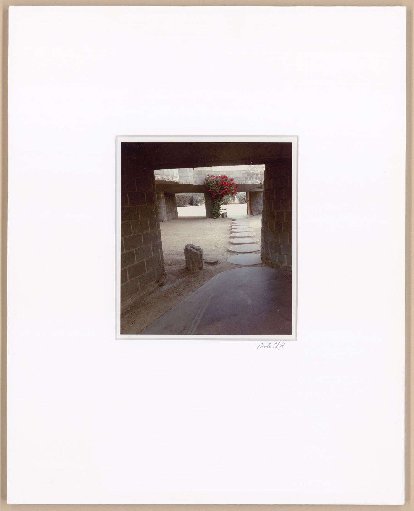 Courtyard, looking through, from the series The David and Gladys Wright House