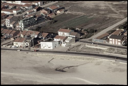 Aerial view of Conjunto Habitacional em Caxinas, Vila Cova - Vila do Conde, Portugal