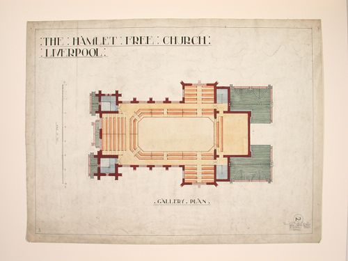 Hamlet Free Church,Liverpool - Gallery plan