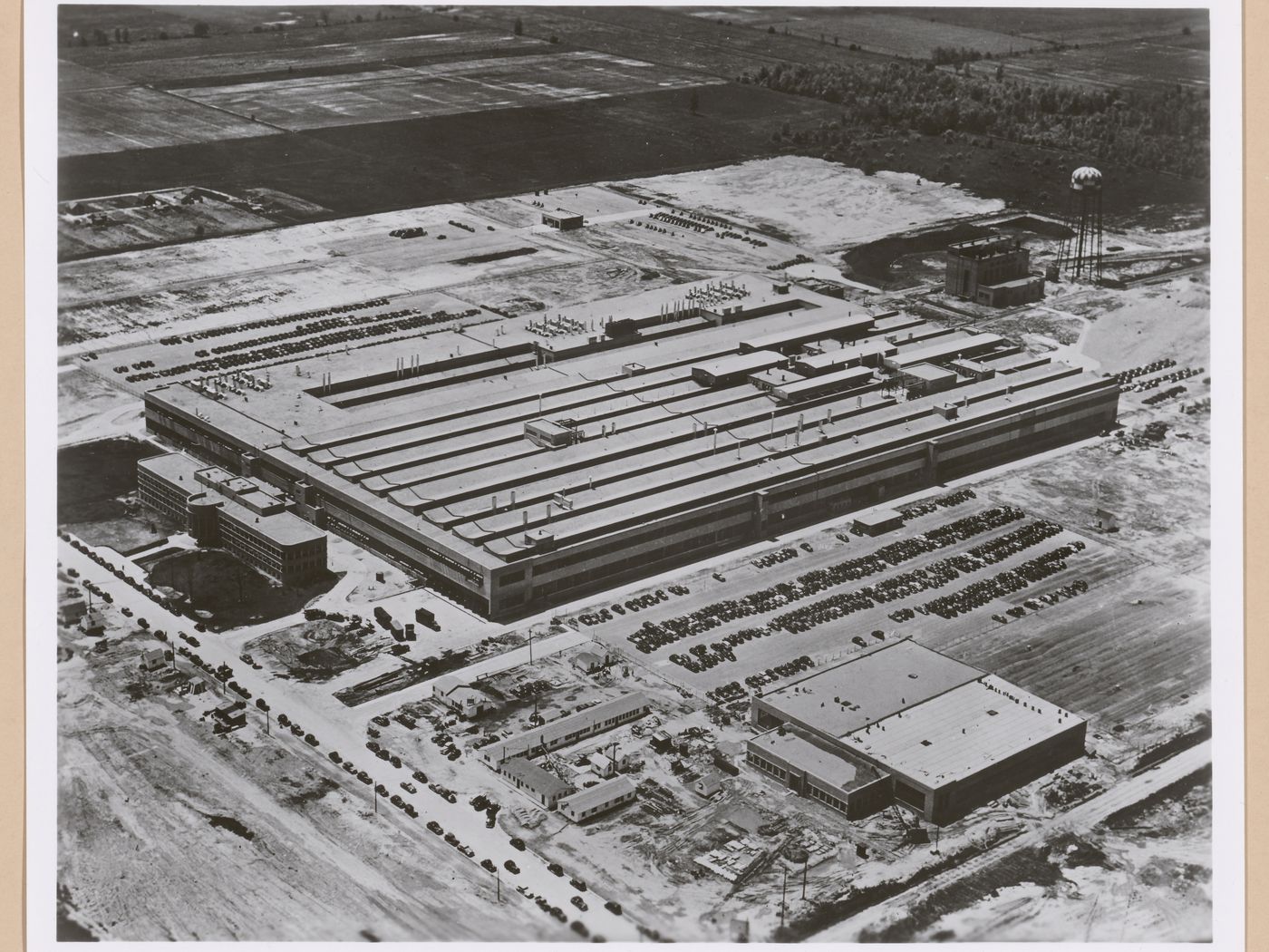 Aerial View Of The Automobile Assembly Plant General Motors 