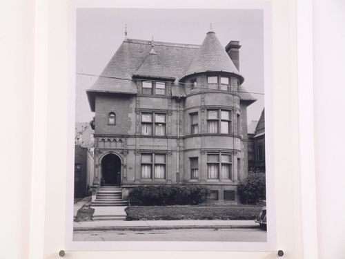 View of the principal façade of the William Livingstone house, Elliot Street, Detroit, Michigan