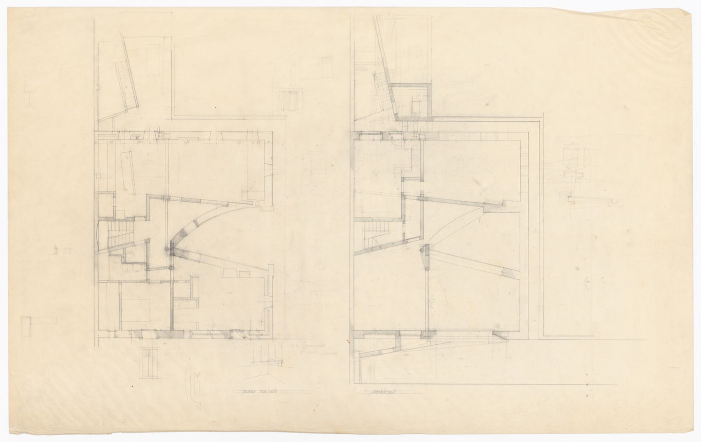 Floor plans for Casa Miggiano, Otranto, Italy