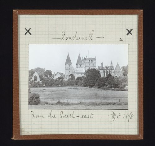 Distant view of Southwell Minster from southeast, Southwell, Nottinghamshire, England