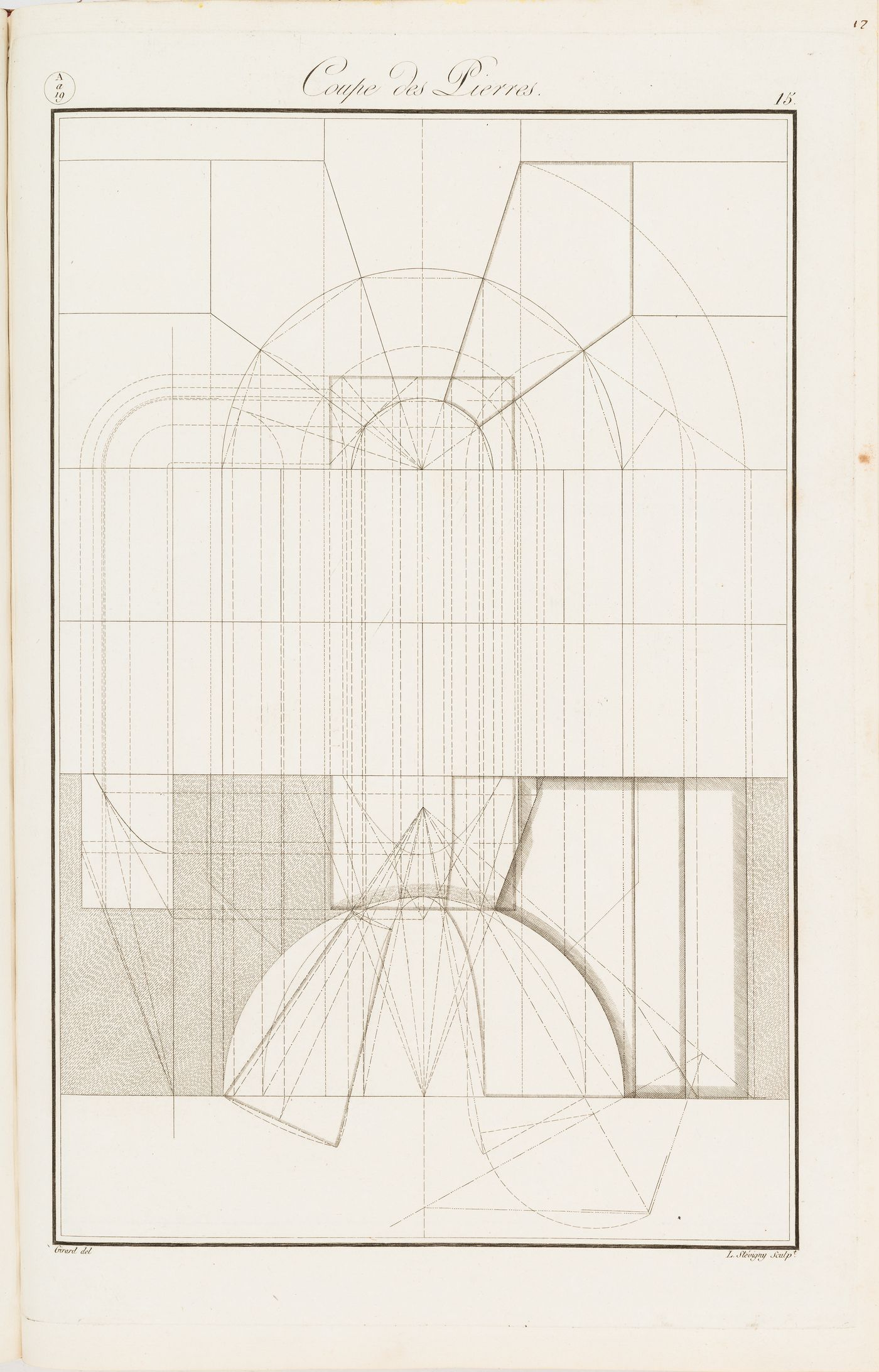 "Coupe des Pierres": exercise for an arch
