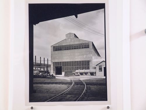 View of the south façade of the Heat Treat Area and Annealing Furnace Appentice of the Gun Shop, American Locomotive Company, Schenectady, New York