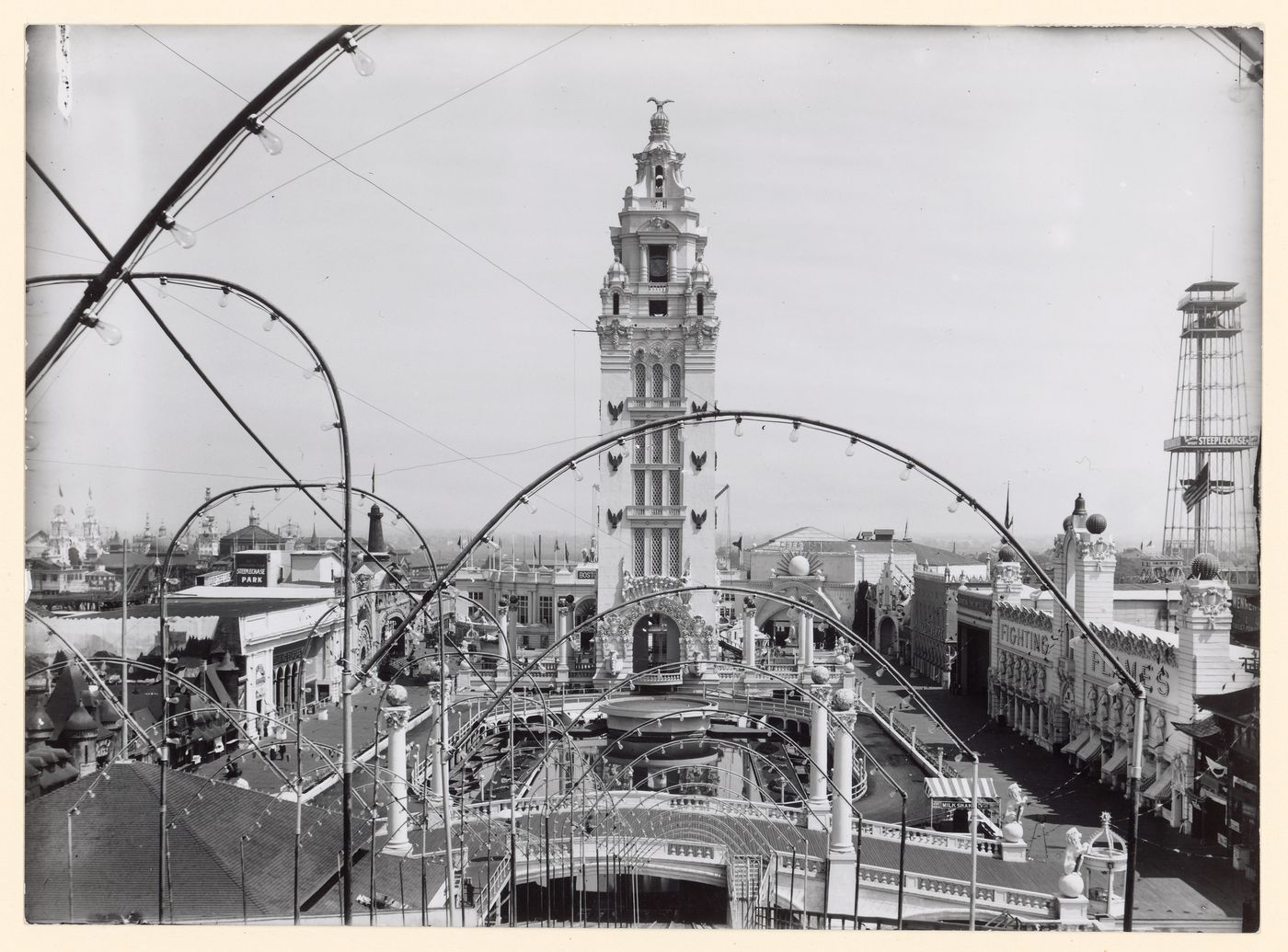View of Dreamland, Coney Island, New York, N.Y., United States