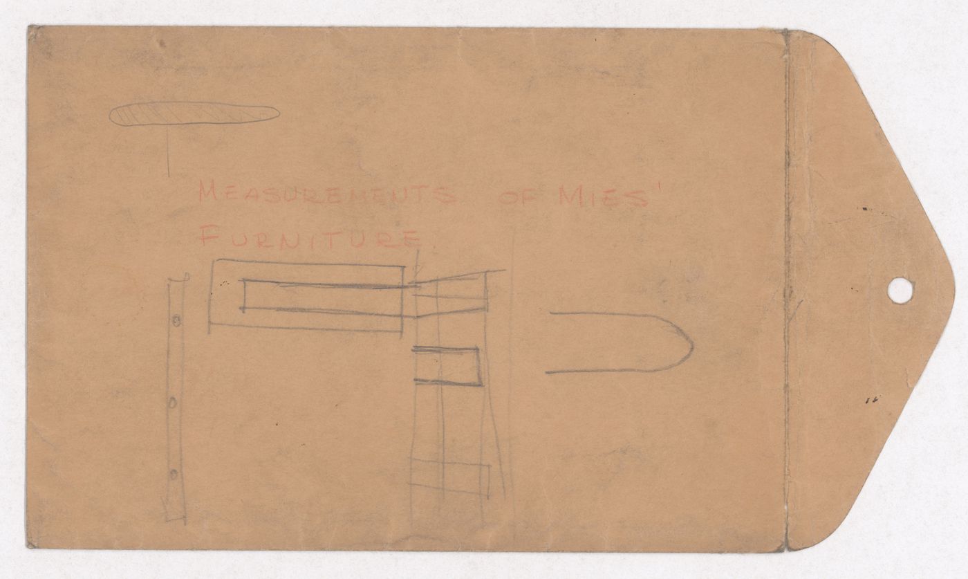 Various documents and drawings including furniture design and office renovation: File G