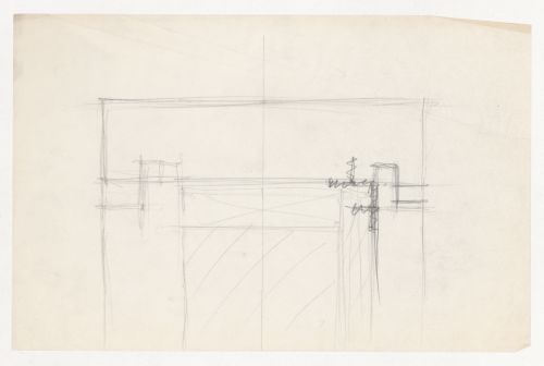 Sketch sectional detail for the Metallurgy Building, Illinois Institute of Technology, Chicago