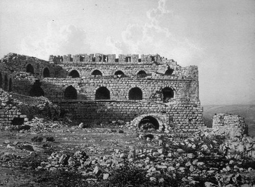 View of an archeological site near the Dead Sea, Israel