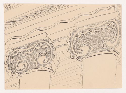 Detail of a design for a modified Ionic order