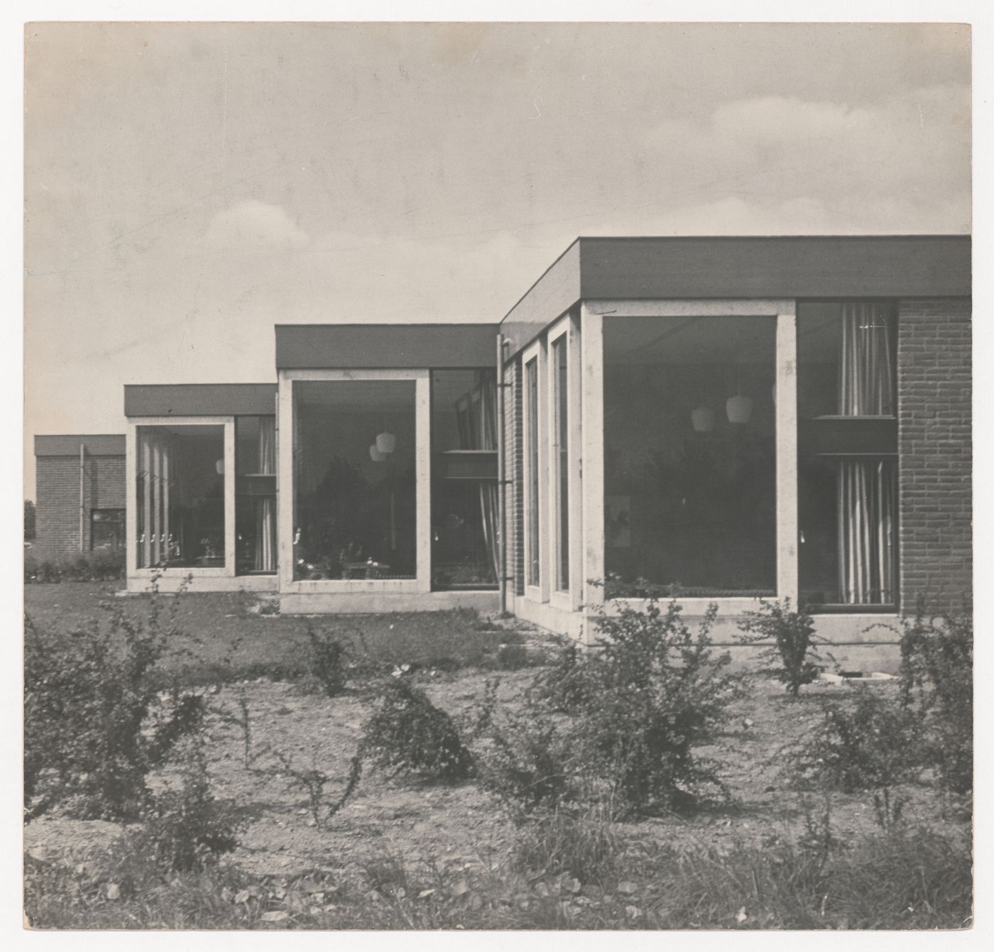 View of a school in Nagele, The Netherlands