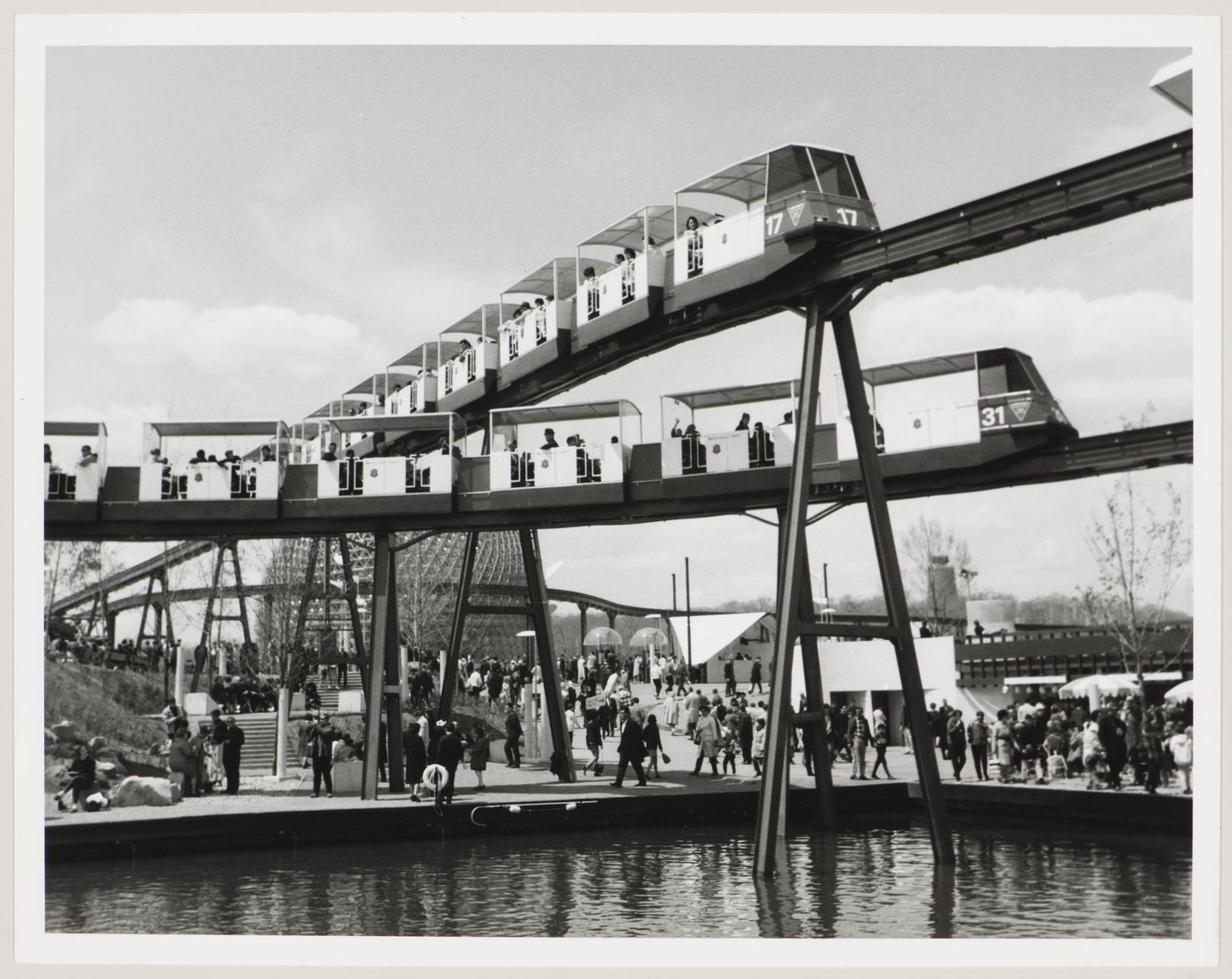 View of minirails, Expo 67, Montréal, Québec