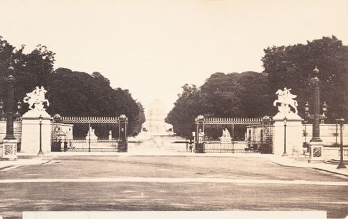 Plate from album ''Buildings, parks and streets of Paris, Versailles and environs, France''