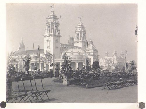 Glasgow Exhibition, views of boulevards, with people, exhibition buildings, etc., Glasgow, Scotland, United Kingdom