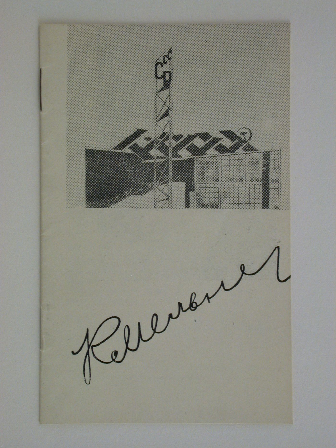 Booklet for Melnikov's 1965 exhibition of architectural works, drawings and paintings, Moscow
