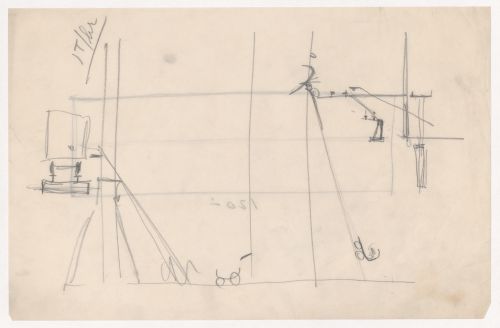 Unidentified sketch, probably for Illinois Institute of Technology; verso: Sketch plan, probably for Illinois Institute of Technology