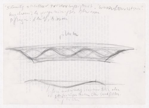 Competition for Park Avenida Diagonal, Barcelona: Conceptual drawings, including site plans, plans, and sections