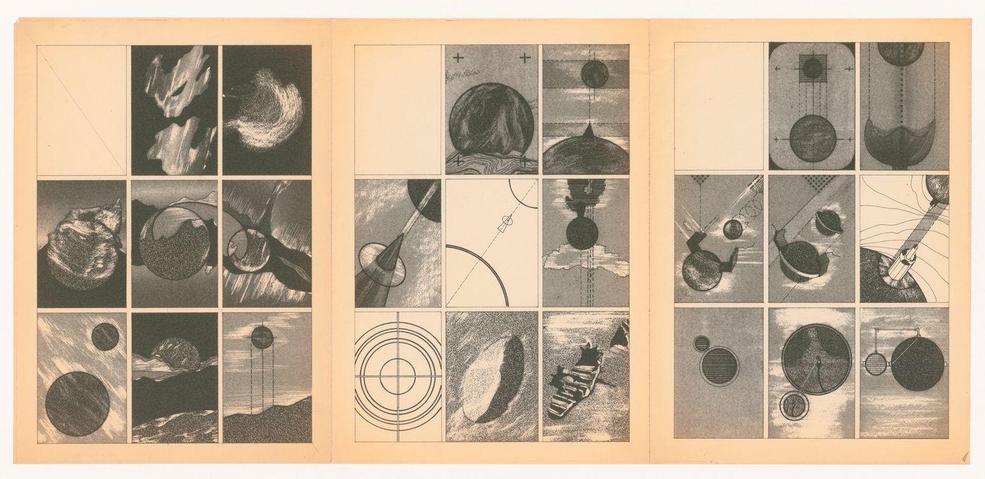 Illustrations for Architettura Interplanetaria [Interplanetary Architecture]