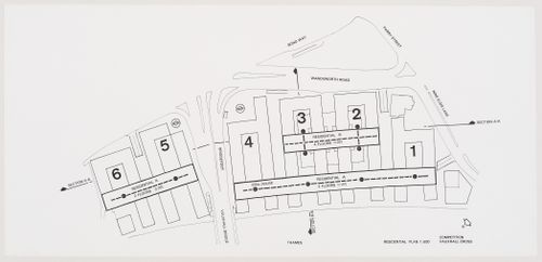 Vauxhall Cross Architectural Design Competition entry: plan for residential buildings