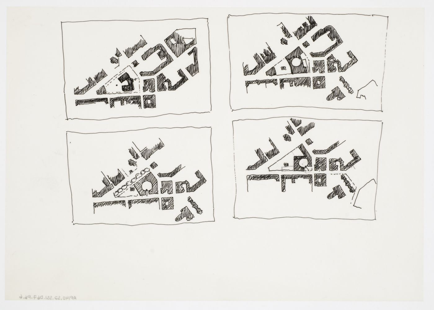 Biblioteca pubblica, Latina, Italy: site plans