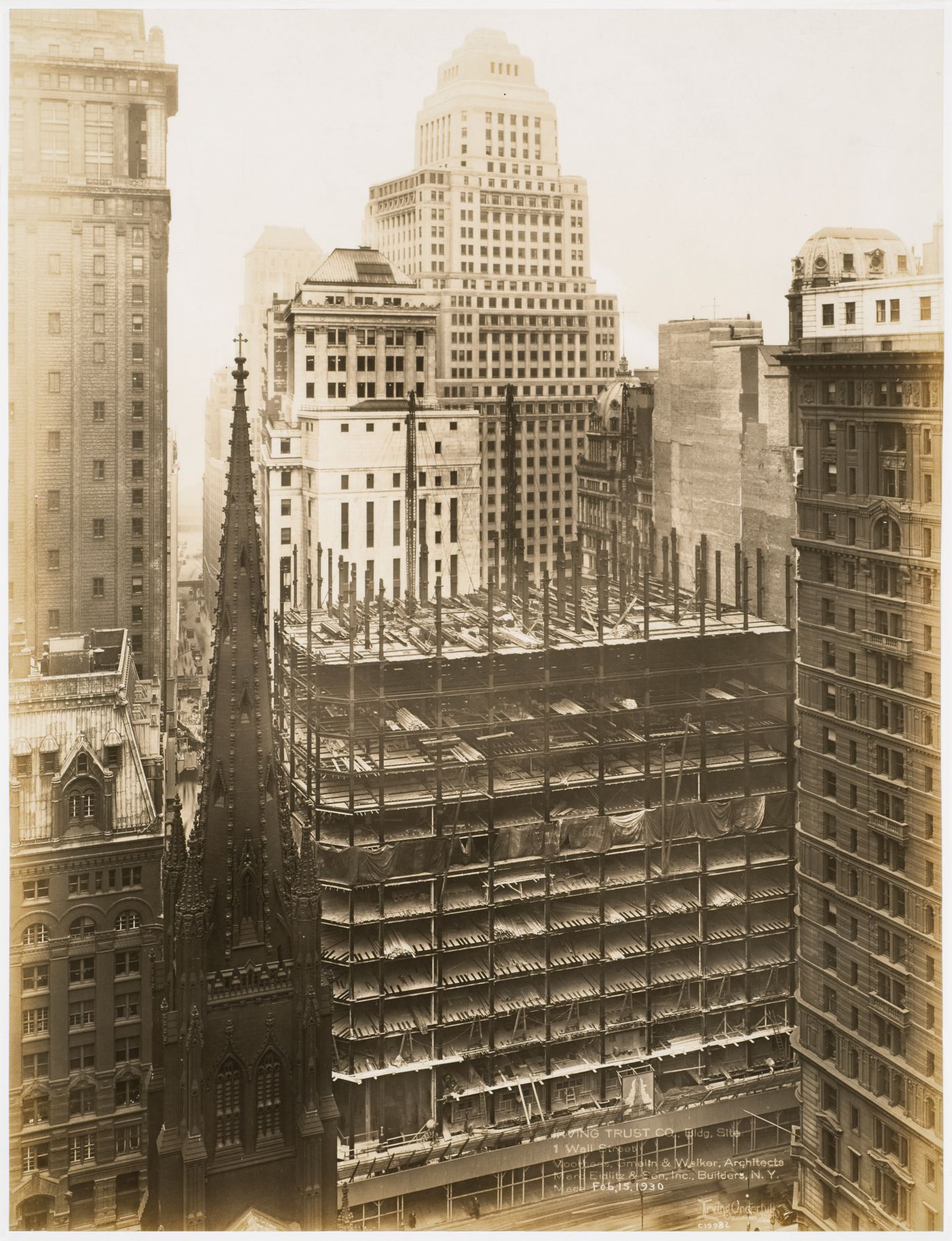 Irving Trust Company Building Site, 1 Wall Street, New York City