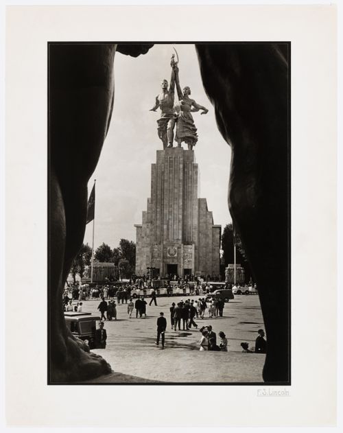 Russian Pavilion from the German Pavilion, 1937 Paris Exposition