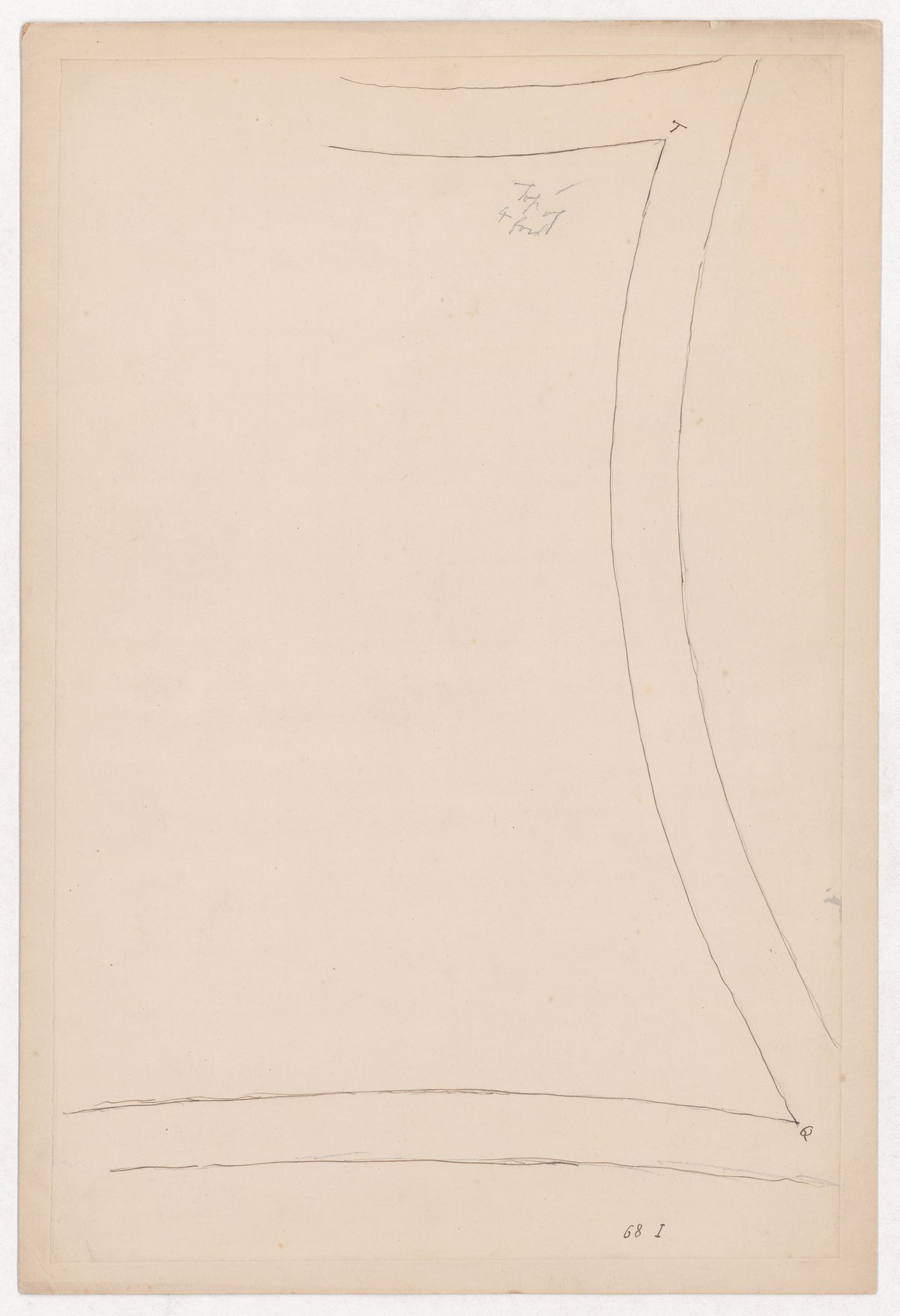 Worksheet No. 68, possibly for 'The Stones of Venice': Detail of tracery