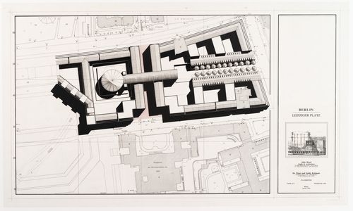 Site plan for Leipziger Platz, Berlin