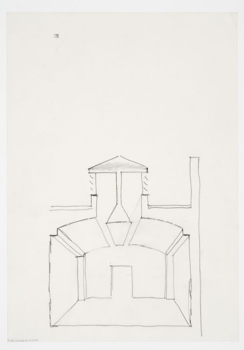 Clore Gallery, London, England: sectional perspective