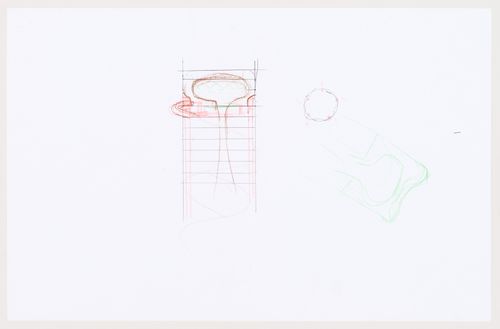 Carbon Tower: sketch of the top of the tower