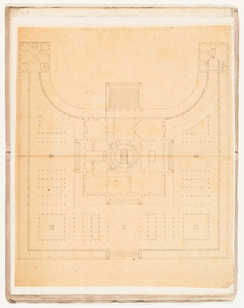 Ground floor plan for a country house for comte Anglès