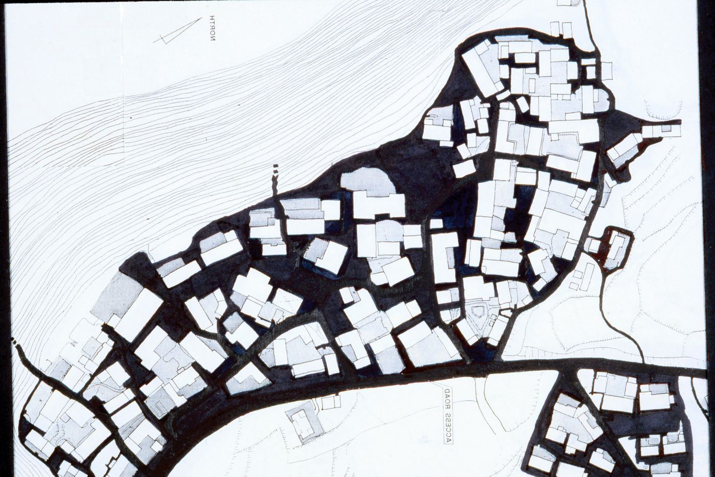 Site plan used of "Village Upgrading" training package based on research paper "Housing a Billion: Volume 2: Village Upgrading: Jianlu, China"
